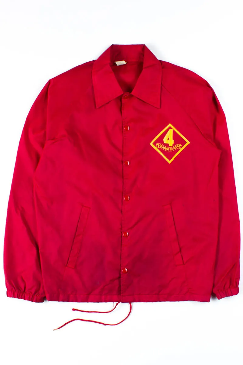 4th Marines Div. Snap Front Nylon Jacket