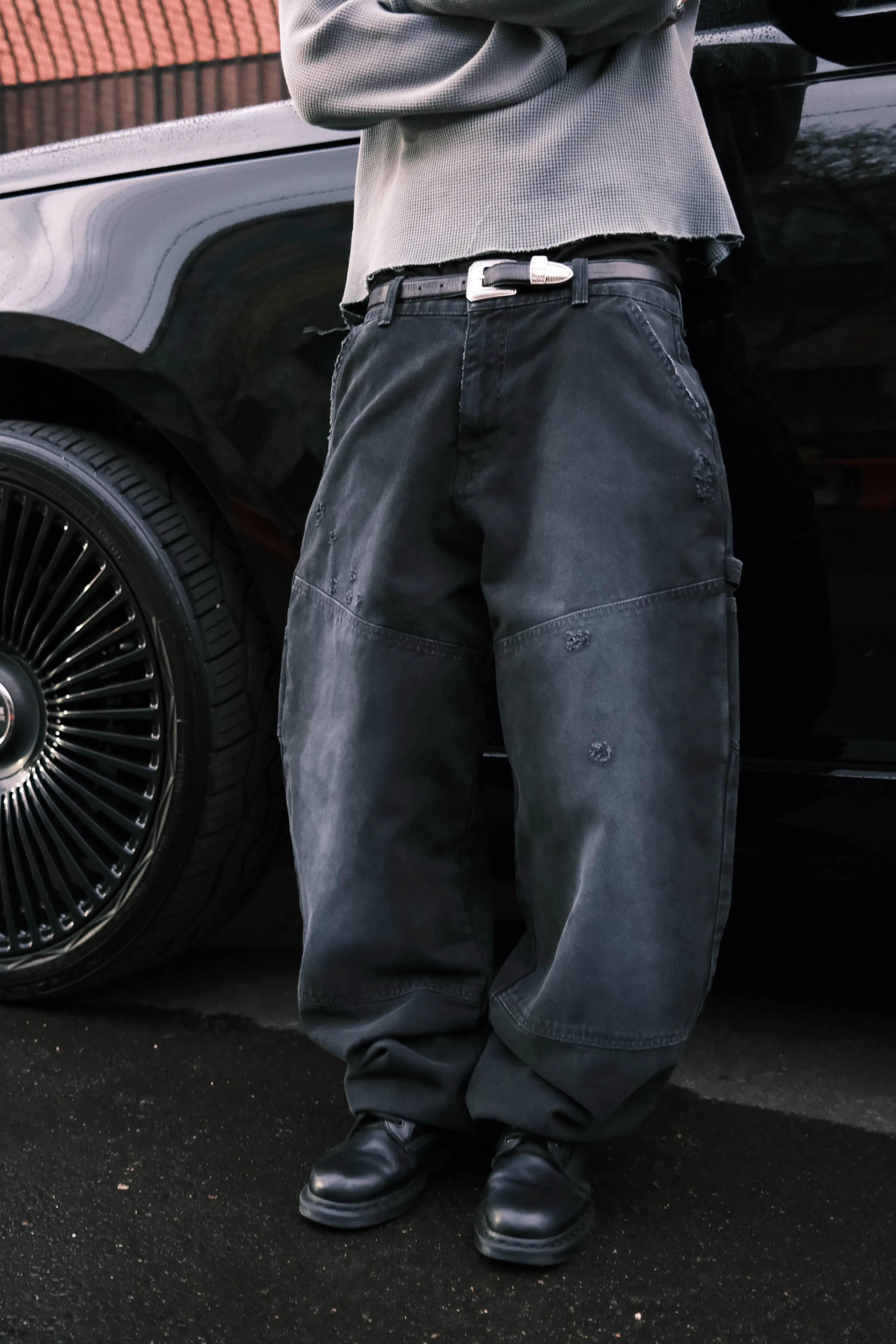 Canvas Work Pant - Faded Black