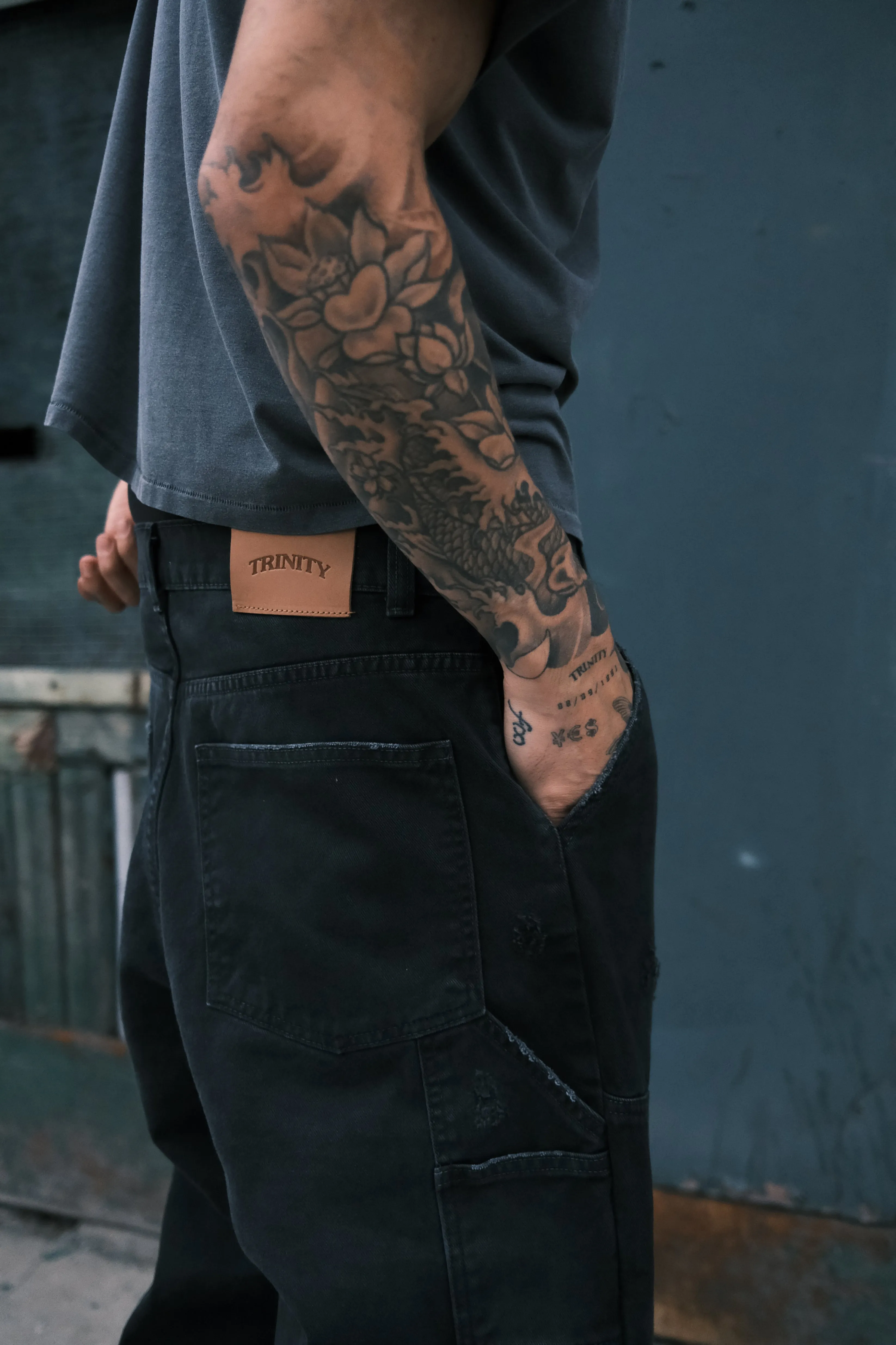 Canvas Work Pant - Faded Black