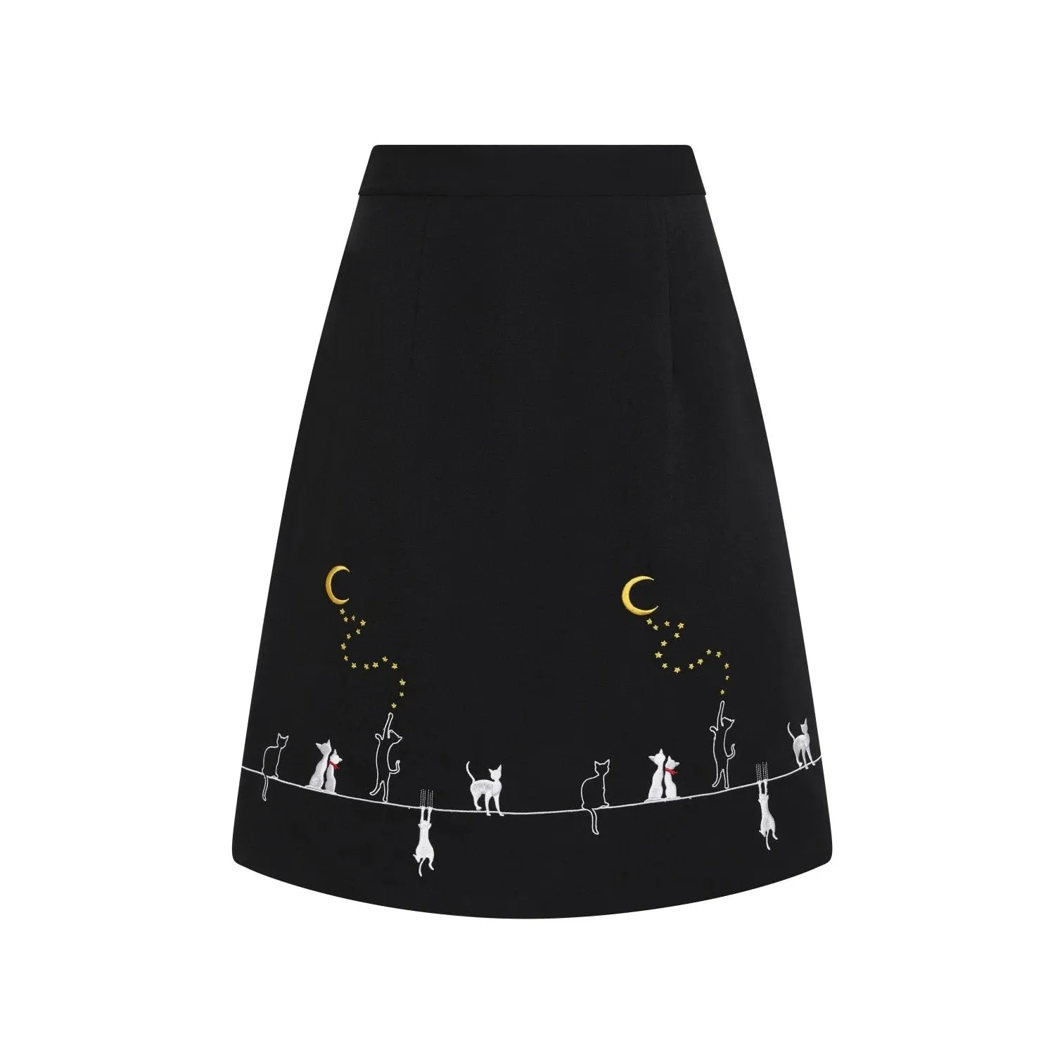 Cats On A Roof Womens Skirt