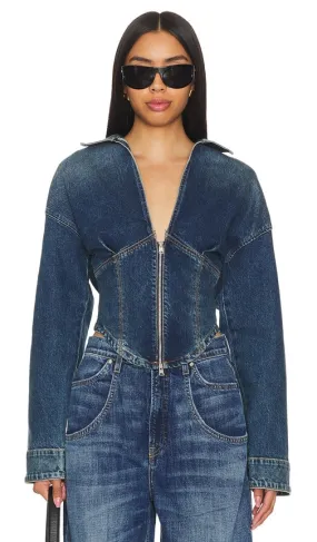 EB Denim Joni Top in Blue