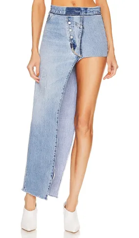 EB Denim Reinvented Long Skirt in Blue