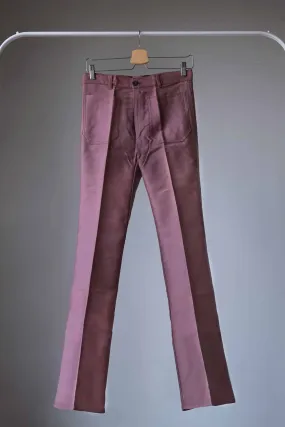LUCKY PARIS Vintage Wide Leg 70's Brushed Denim Pants