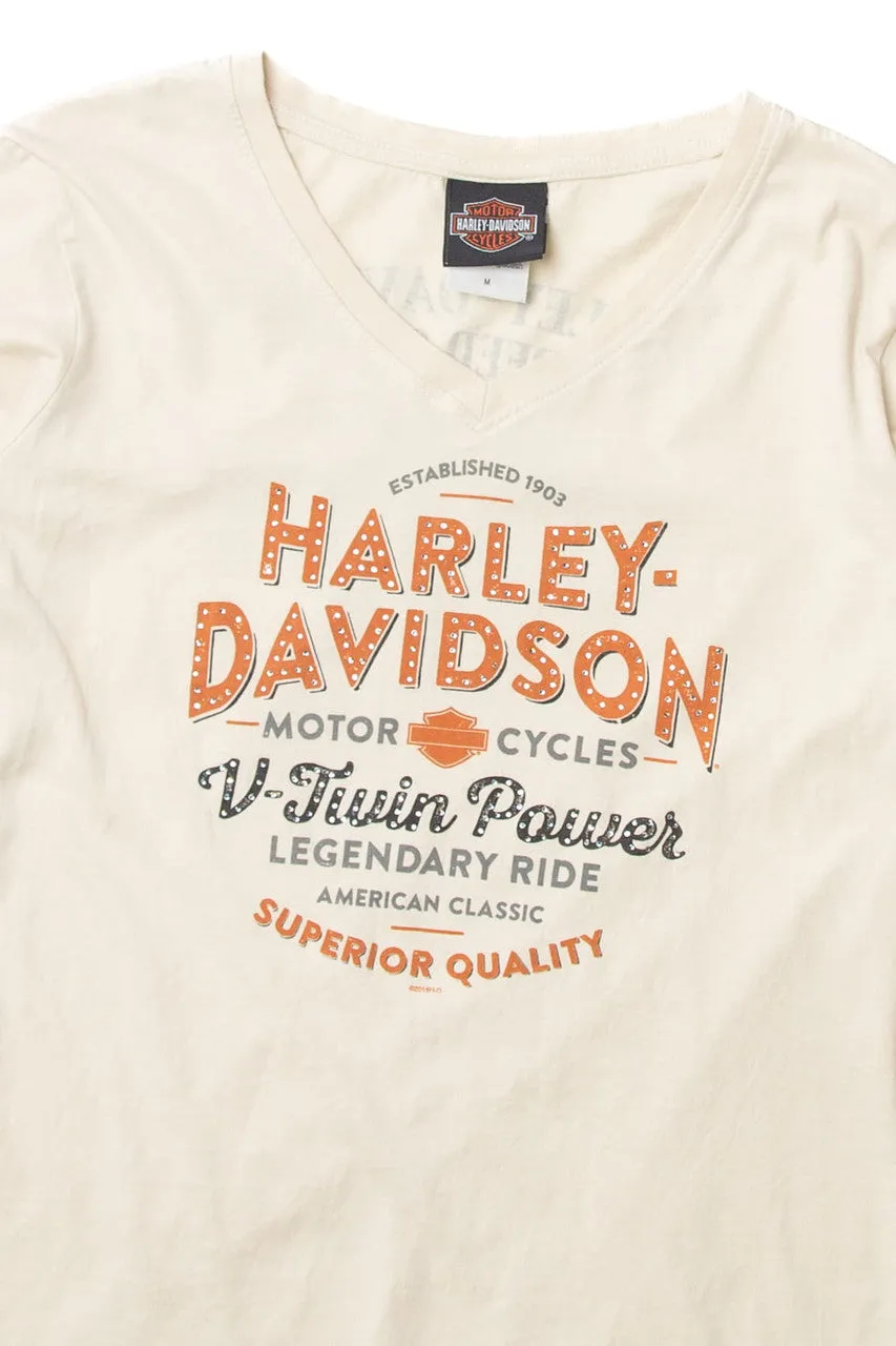 "V-Twin Power Legendary Ride" Harley Davidson long Sleeve T-Shirt (2010s)
