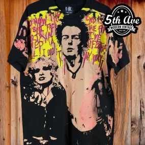 Sid Vicious Sex Pistols Sid & Nancy - AOP all over print New Vintage Band T shirt