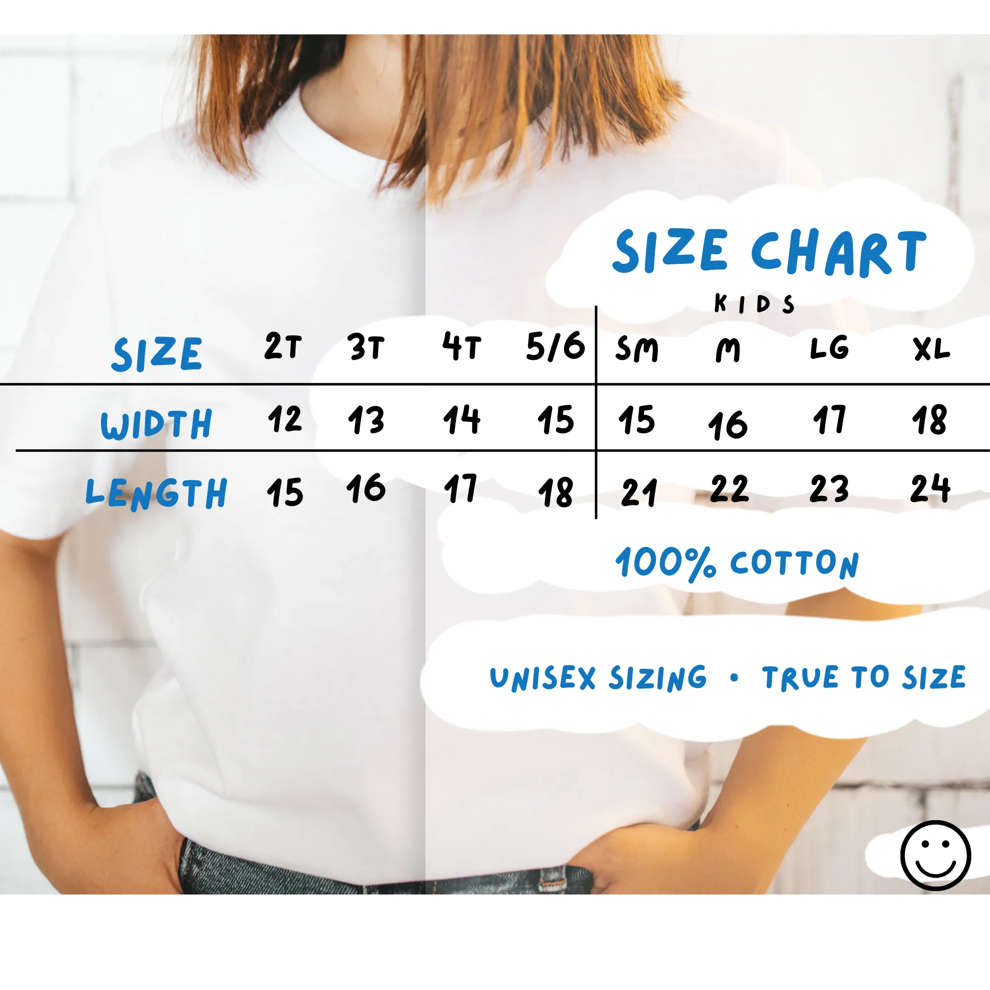The Kids Chainstitch T-Shirt - Vintage Blue