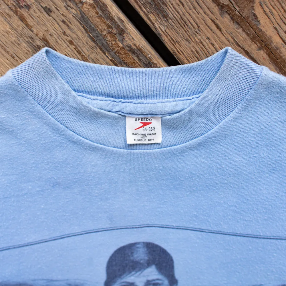 Vintage 1970s Light Blue Speedo Swim Tee - XS/SM