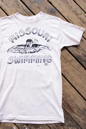 Vintage 1970s Missouri Swimming Tee - SM