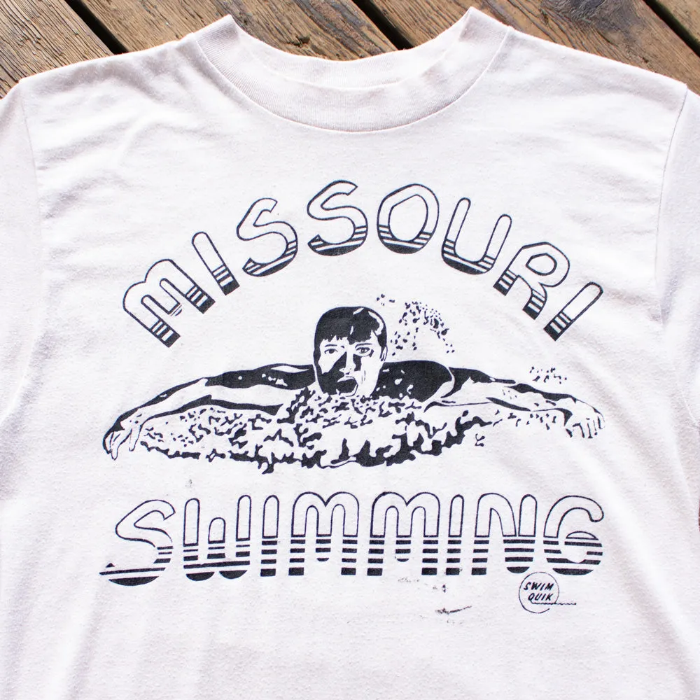 Vintage 1970s Missouri Swimming Tee - SM
