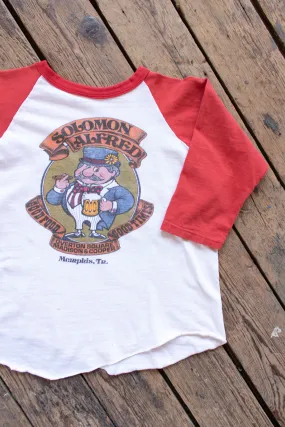 Vintage 1970s Solomon Alfred Memphis Raglan Tee - Medium