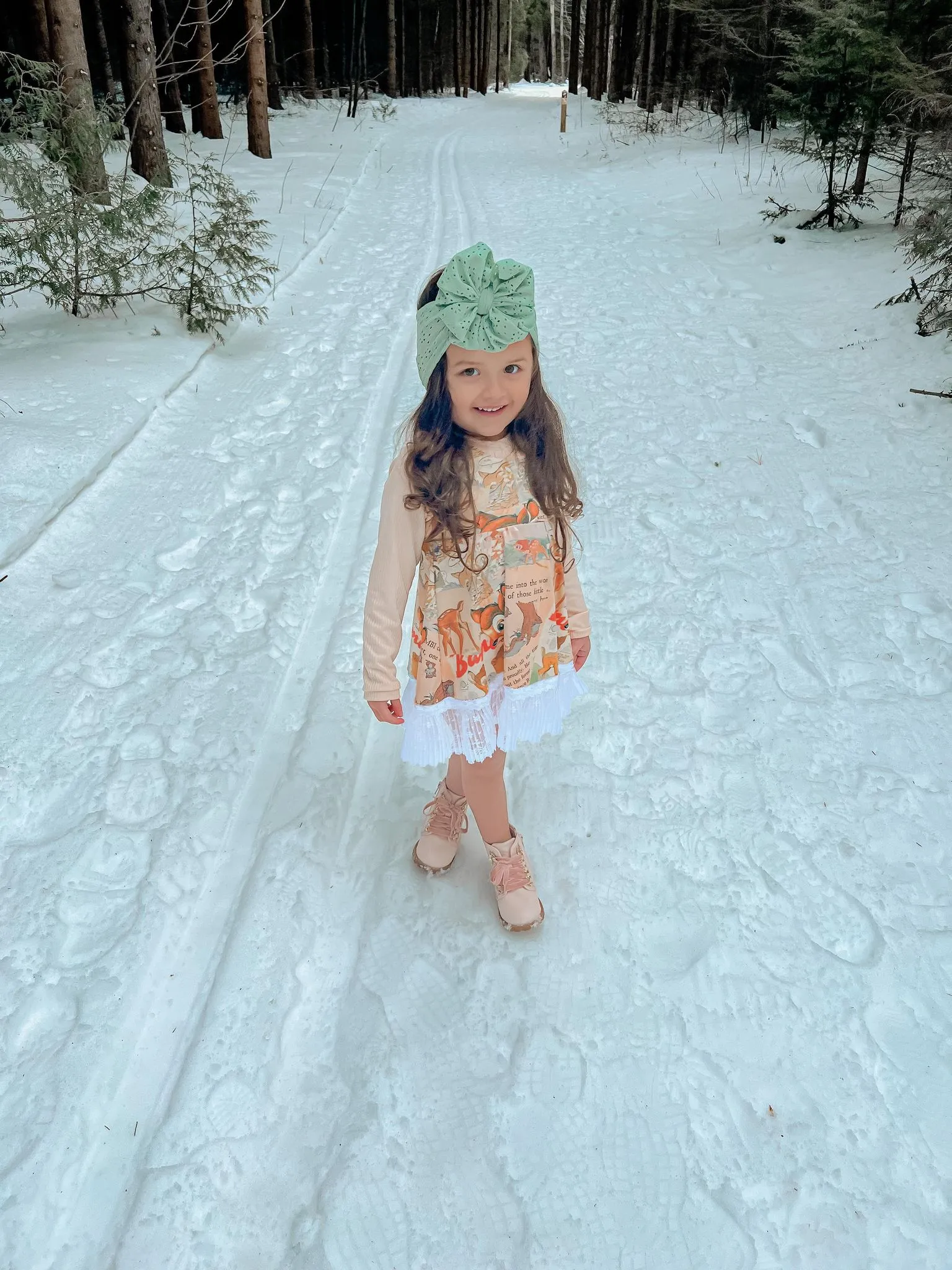 Vintage Deer Lace Dress