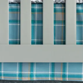 Vintage Sports Plaid Crib Skirt