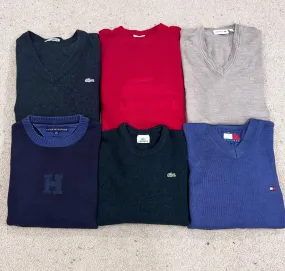 #VV177 Lacoste & Tommy Hilfiger Mix Sweaters 20 PCs